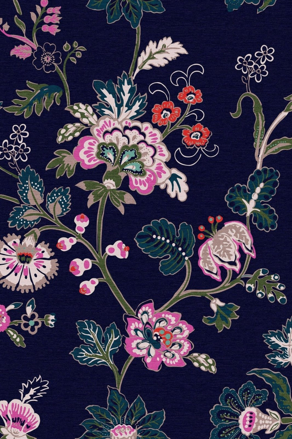 118573-Graham & Brown-Joules - Vine Cottage Floral Royal Navy Wallpaper-Decor Warehouse