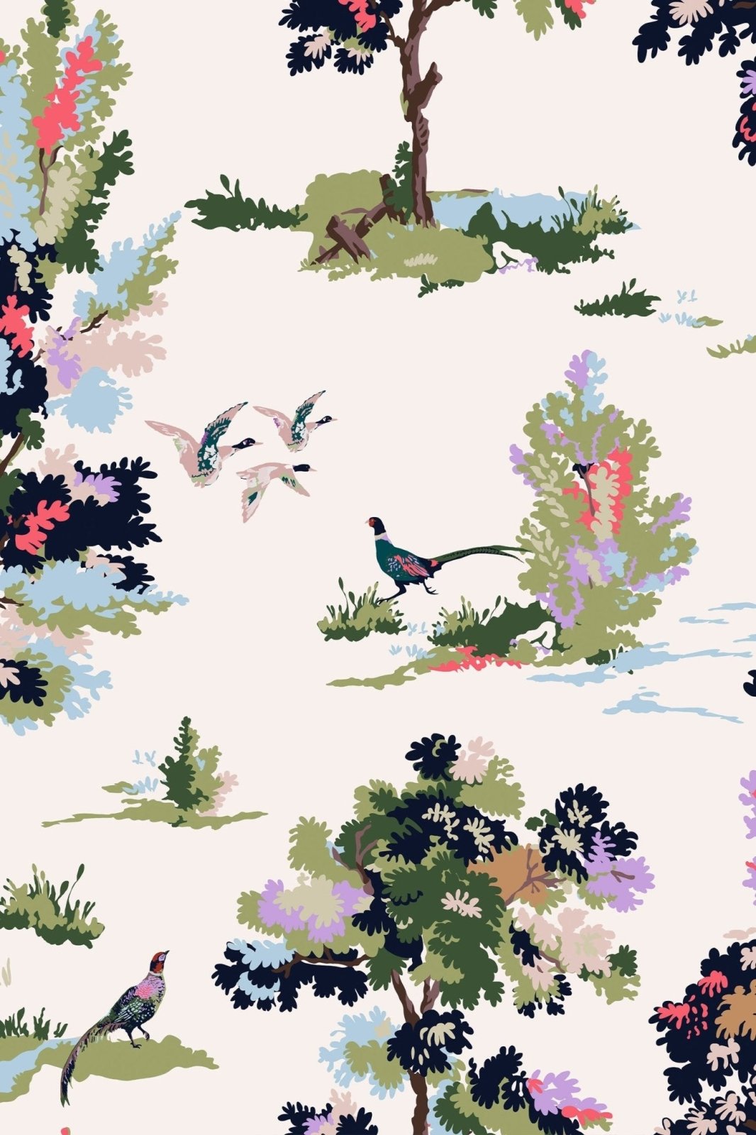 118563-Graham & Brown-Joules - Woodland Scene Dawn Grey Wallpaper-Decor Warehouse
