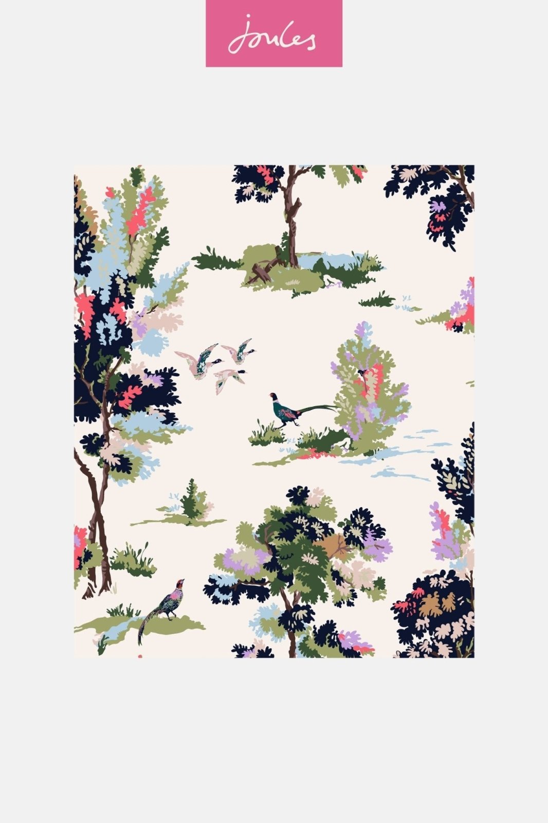 118563-Graham & Brown-Joules - Woodland Scene Dawn Grey Wallpaper-Decor Warehouse
