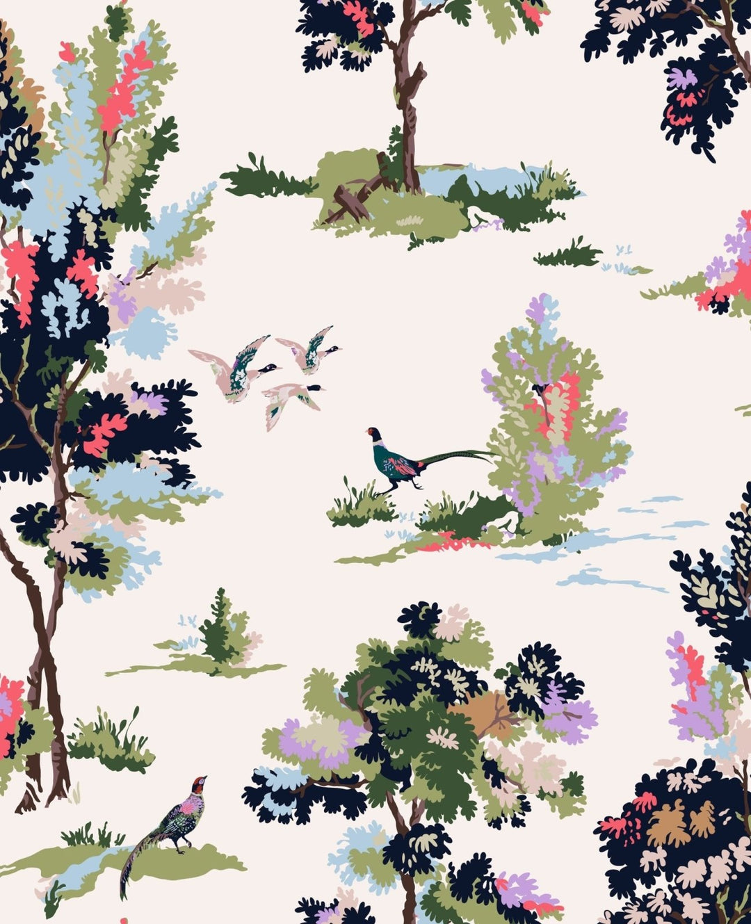 118563-Graham & Brown-Joules - Woodland Scene Dawn Grey Wallpaper-Decor Warehouse