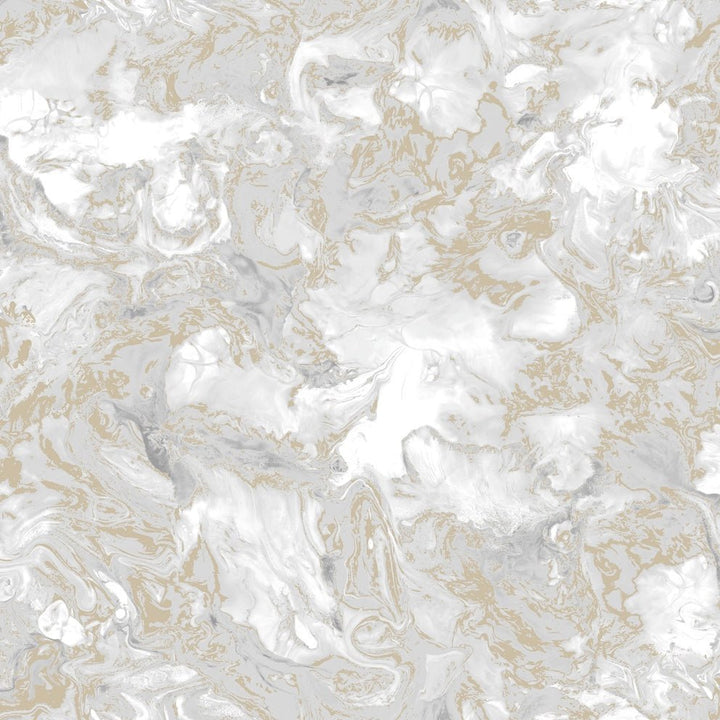  - Muriva Elixir Grey & Gold Marble Wallpaper - 166506 - Decor Warehouse