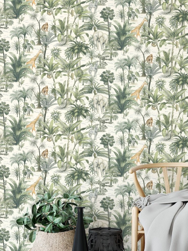  - Muriva Jungle Safari Animal Wallpaper - 176501 - Decor Warehouse