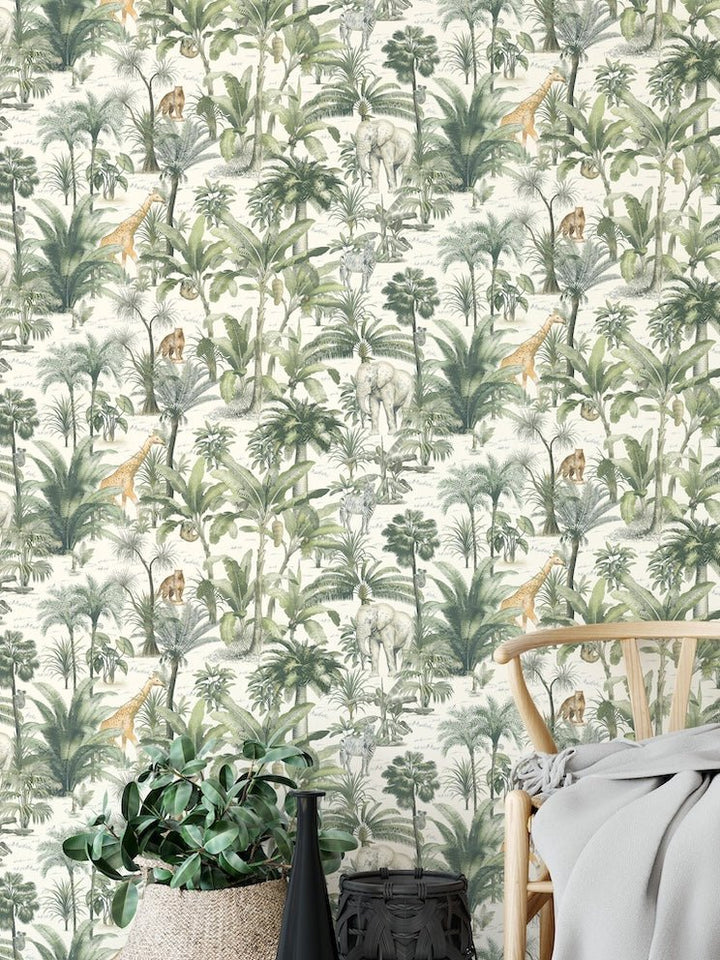  - Muriva Jungle Safari Animal Wallpaper - 176501 - Decor Warehouse