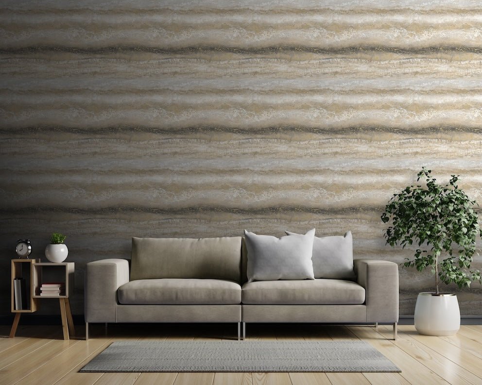  - Muriva Semper Gold Marble Wallpaper - 189502 - Decor Warehouse