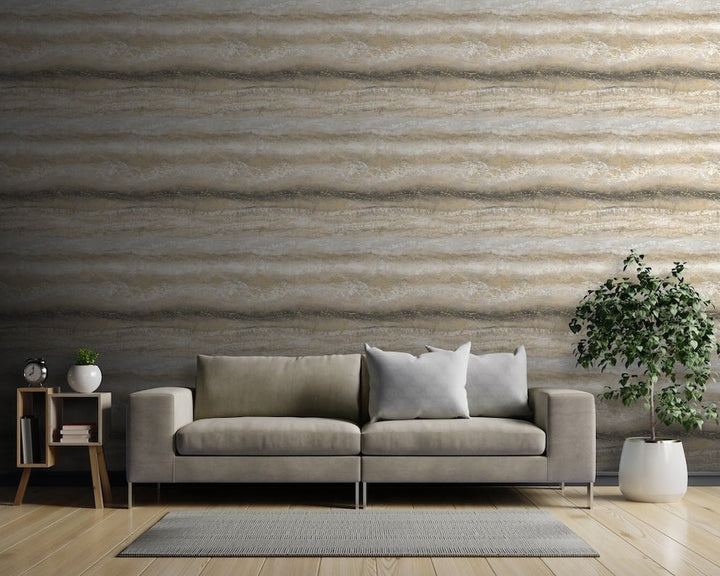  - Muriva Semper Gold Marble Wallpaper - 189502 - Decor Warehouse