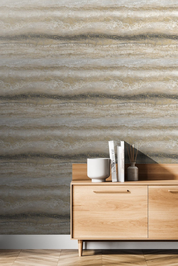  - Muriva Semper Gold Marble Wallpaper - 189502 - Decor Warehouse