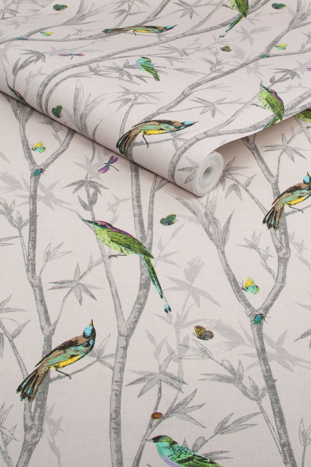118266-Graham & Brown-Next - Chinoiseri Bird Trail Natural Wallpaper-Decor Warehouse