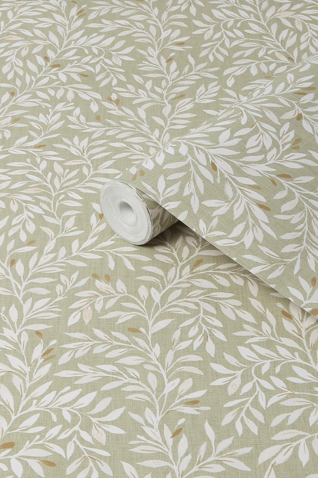 118261-Graham & Brown-Next - Ditsy Leaf Green Wallpaper-Decor Warehouse