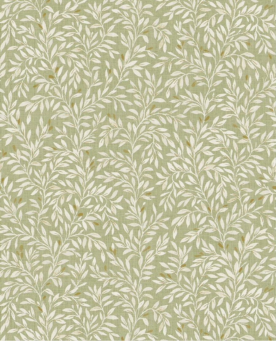 118261-Graham & Brown-Next - Ditsy Leaf Green Wallpaper-Decor Warehouse