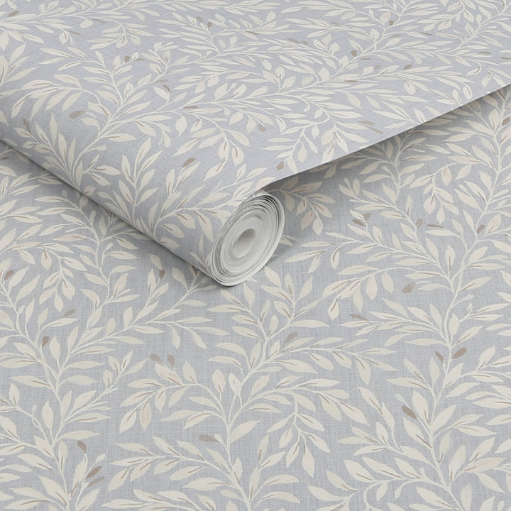 118263-Graham & Brown-Next - Ditsy Leaf Grey Wallpaper-Decor Warehouse
