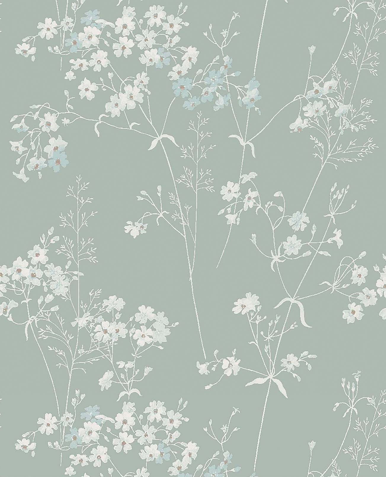 118268-Graham & Brown-Next - Leaf Duck Egg Wallpaper-Decor Warehouse