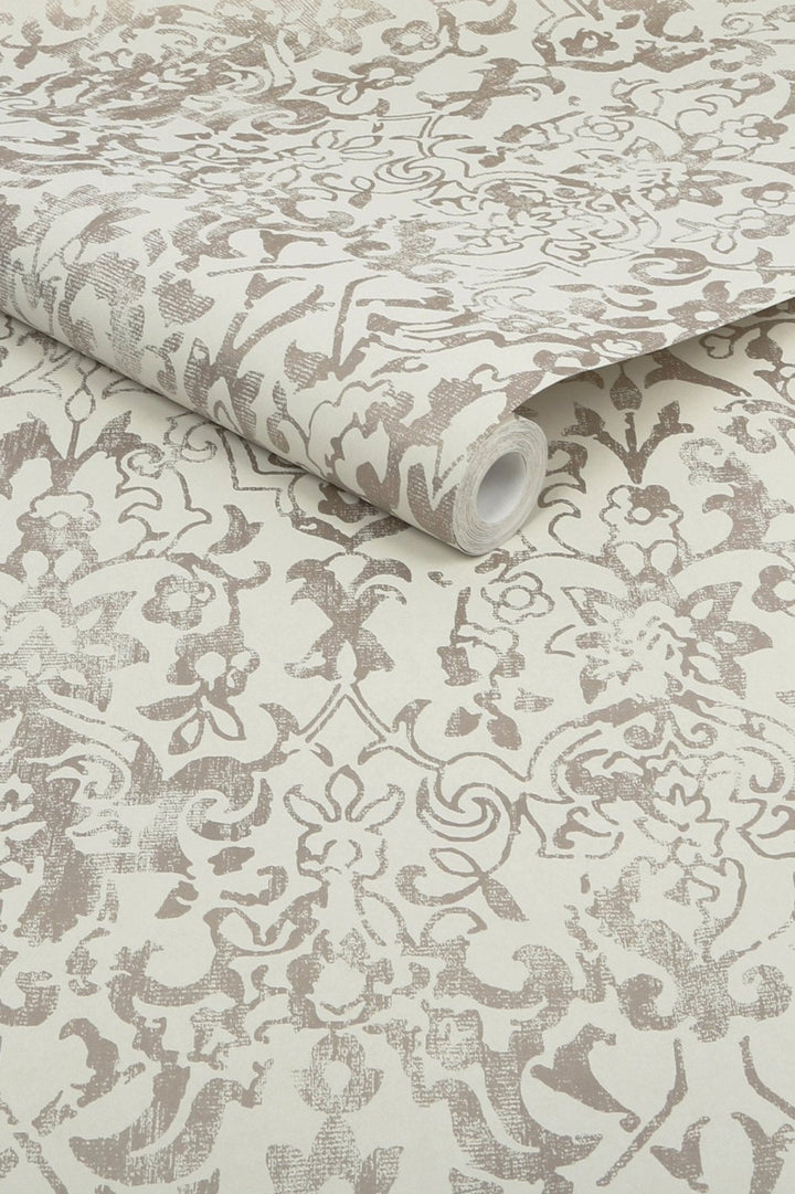 118295-Graham & Brown-Next - Majestic Damask Neutral Wallpaper-Decor Warehouse