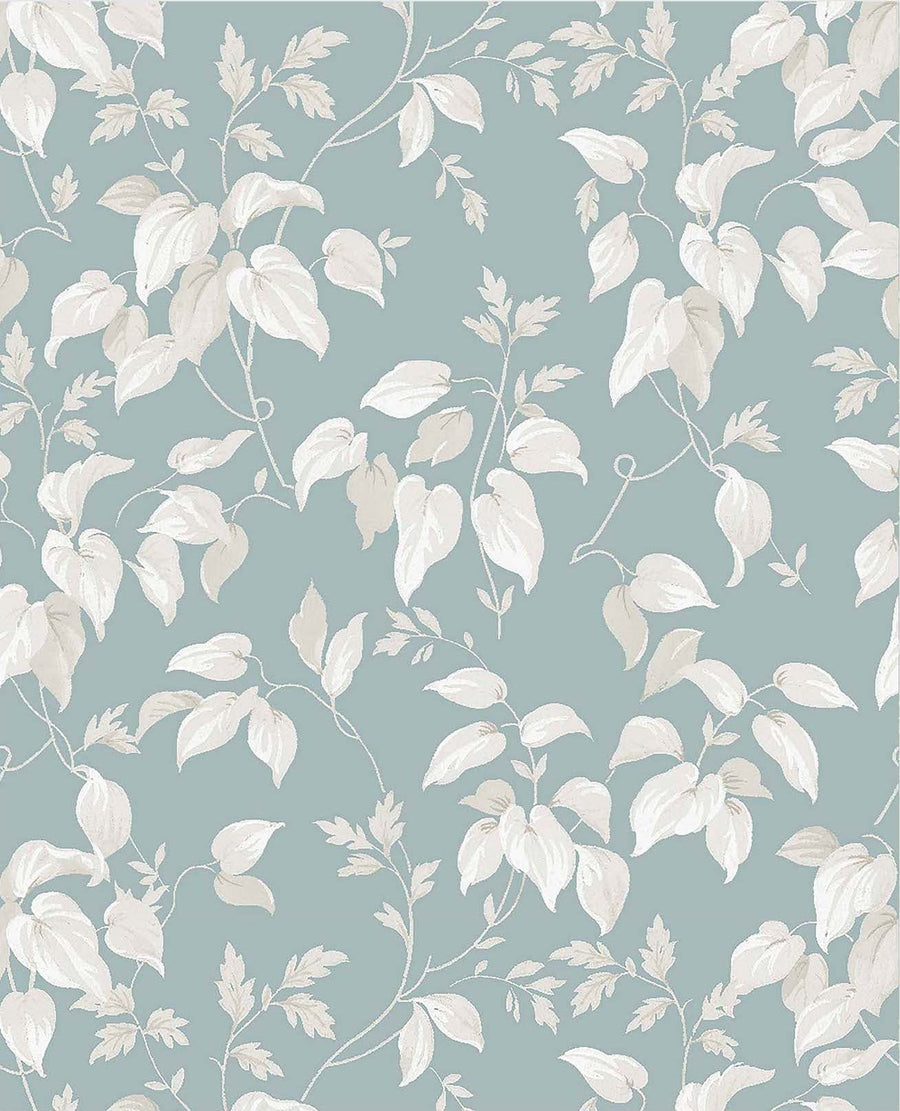 118258-Graham & Brown-Next - Trail Flower Duck Egg Wallpaper-Decor Warehouse