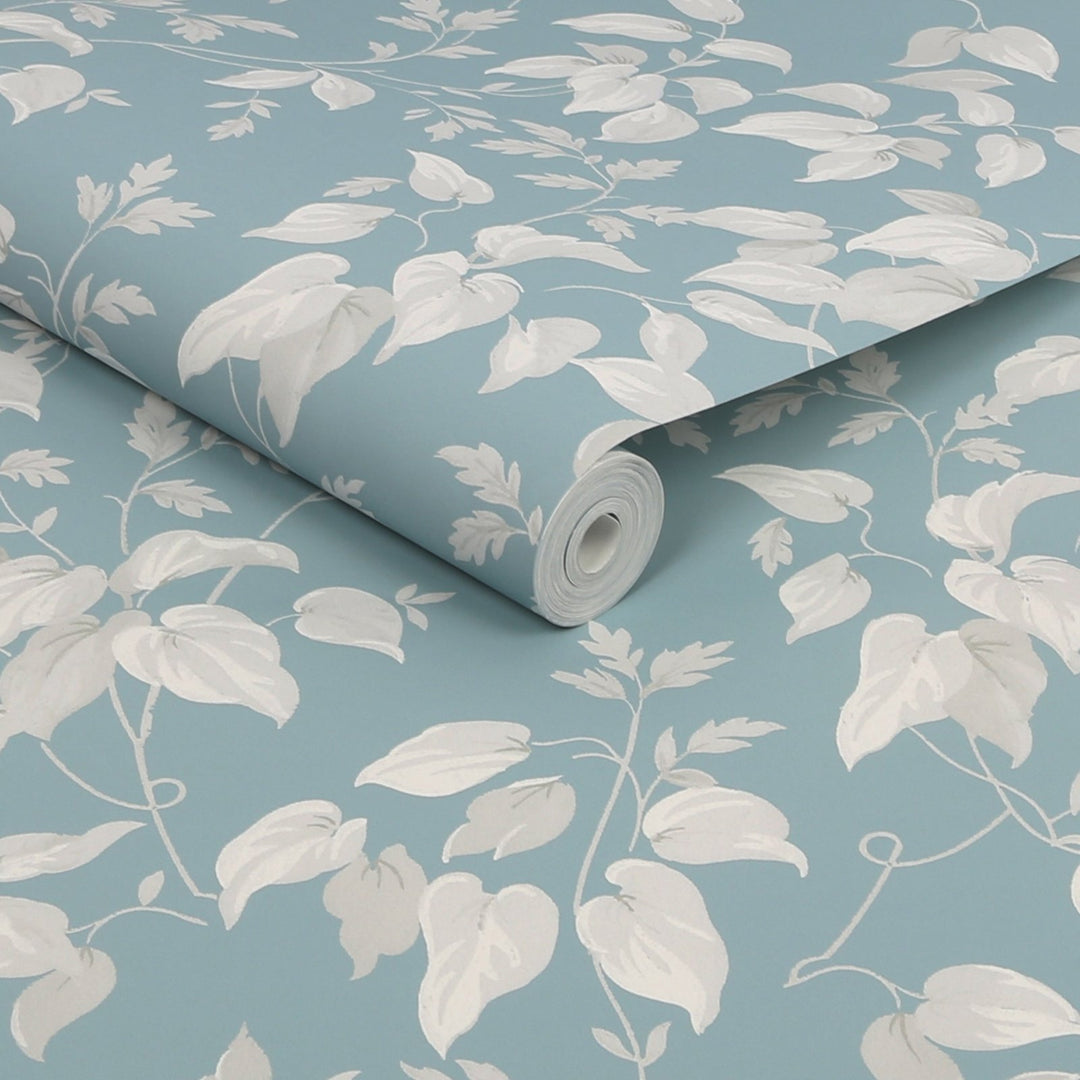 118258-Graham & Brown-Next - Trail Flower Duck Egg Wallpaper-Decor Warehouse