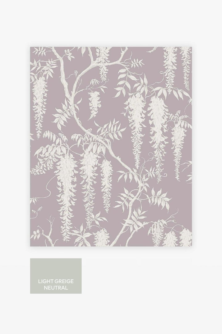 118253-Graham & Brown-Next - Wisteria Trails Mauve Wallpaper-Decor Warehouse