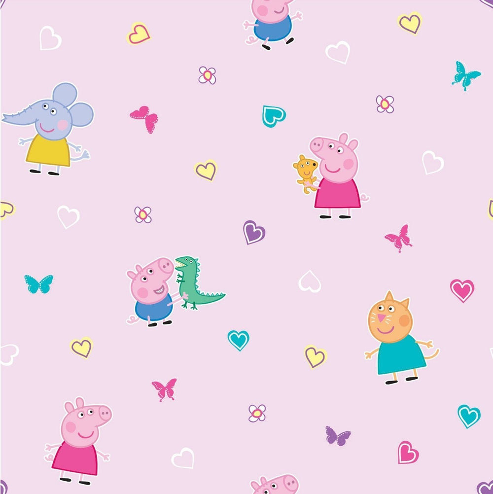 WP4-PJM-HRS-12-Debona-Peppa Pig Children's Wallpaper-Decor Warehouse