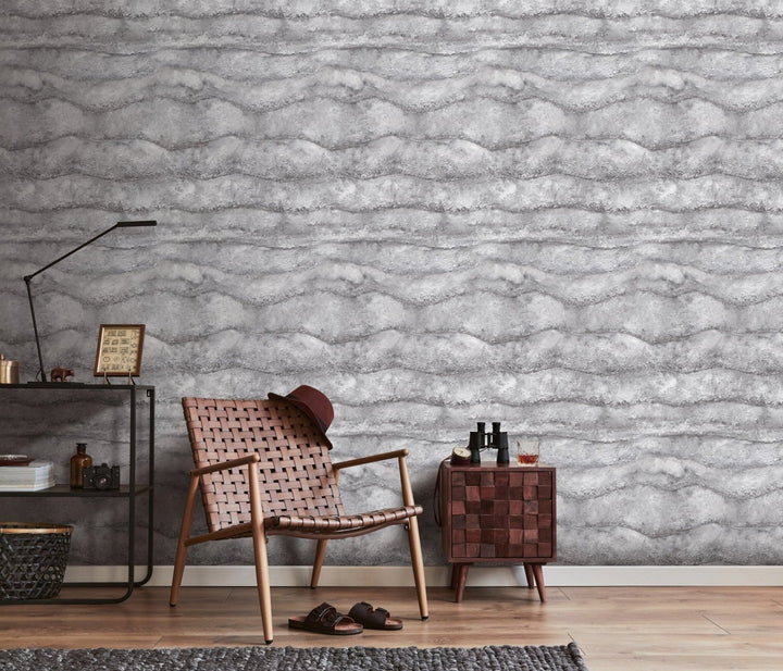 9057-Debona-Quartz Industrial Marble Dark Grey Wallpaper-Decor Warehouse