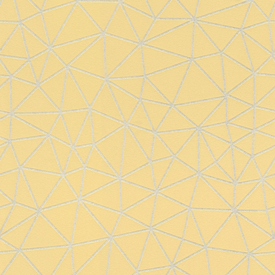 310016-Rasch-Rasch Geometric lines Yellow Wallpaper-Decor Warehouse