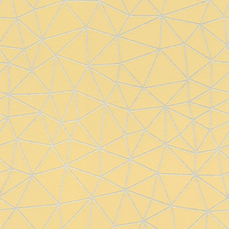310016-Rasch-Rasch Geometric lines Yellow Wallpaper-Decor Warehouse