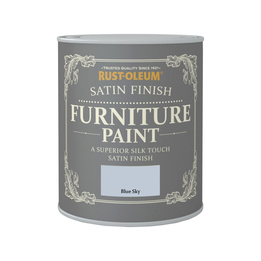 CHA070-Rust-Oleum-Rust-Oleum Satin Finish Furniture Paint - Blue Sky - 750ml-Decor Warehouse