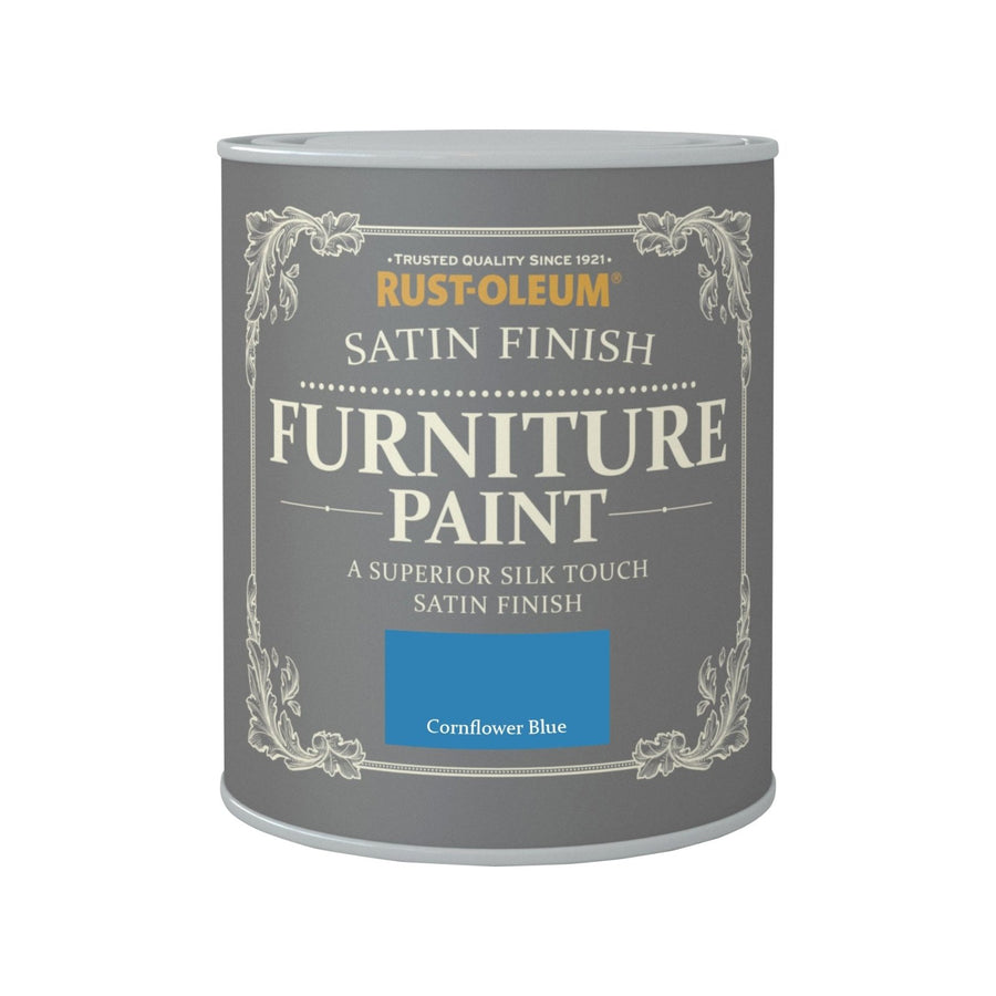 CHA062-Rust-Oleum-Rust-Oleum Satin Finish Furniture Paint - Cornflower Blue - 750ml-Decor Warehouse