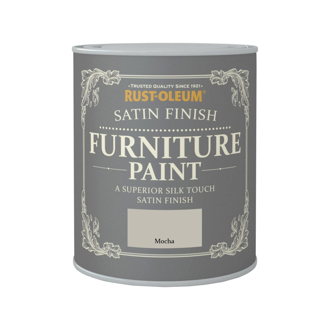 CHA068-Rust-Oleum-Rust-Oleum Satin Finish Furniture Paint - Mocha - 750ml-Decor Warehouse