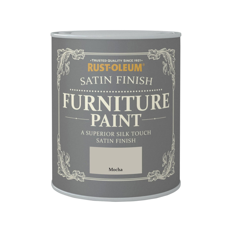 CHA068-Rust-Oleum-Rust-Oleum Satin Finish Furniture Paint - Mocha - 750ml-Decor Warehouse