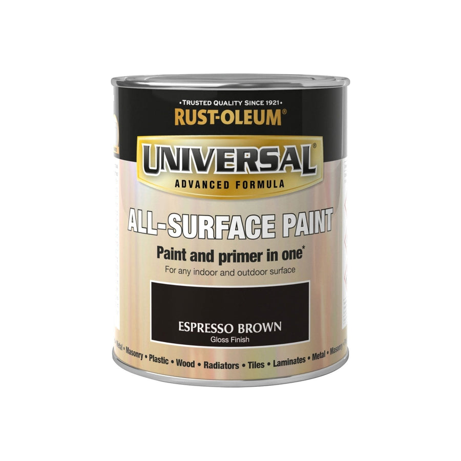 PTUN022-Rust-Oleum-Rust-Oleum Universal All Surface Paint Gloss Finish - Espresso Brown - 750ml-Decor Warehouse