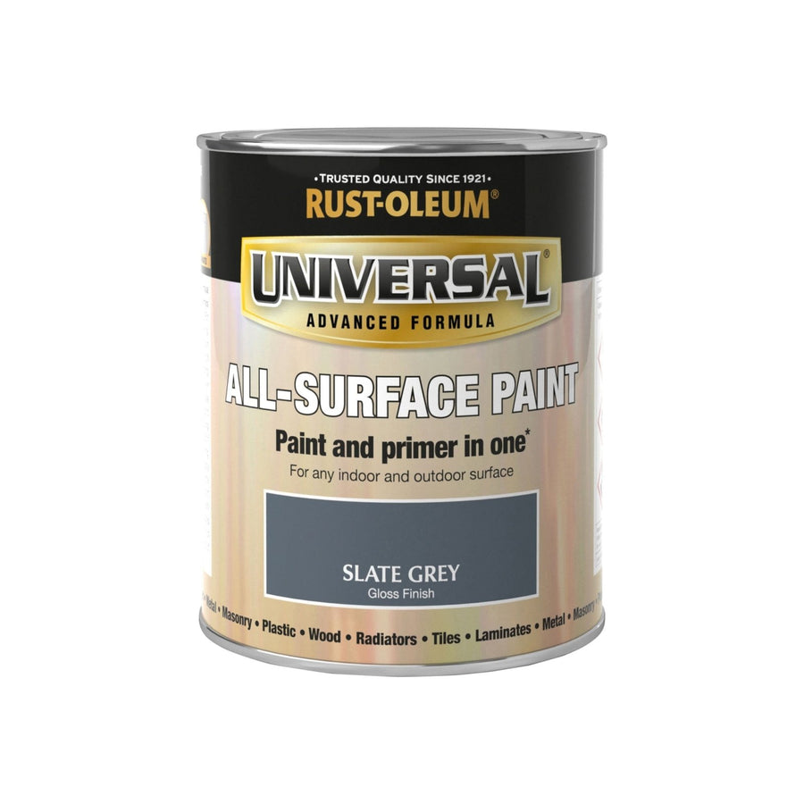PTUN021-Rust-Oleum-Rust-Oleum Universal All Surface Paint Gloss Finish - Slate Grey - 750ml-Decor Warehouse