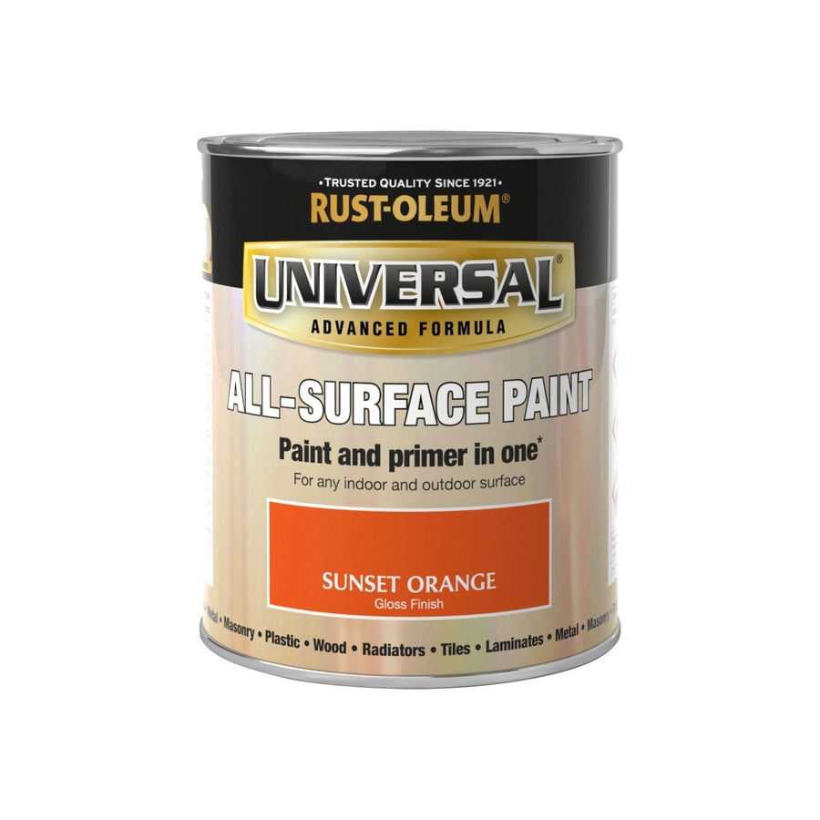 PTUN027-Rust-Oleum-Rust-Oleum Universal All Surface Paint Gloss Finish - Sunset Orange - 750ml-Decor Warehouse