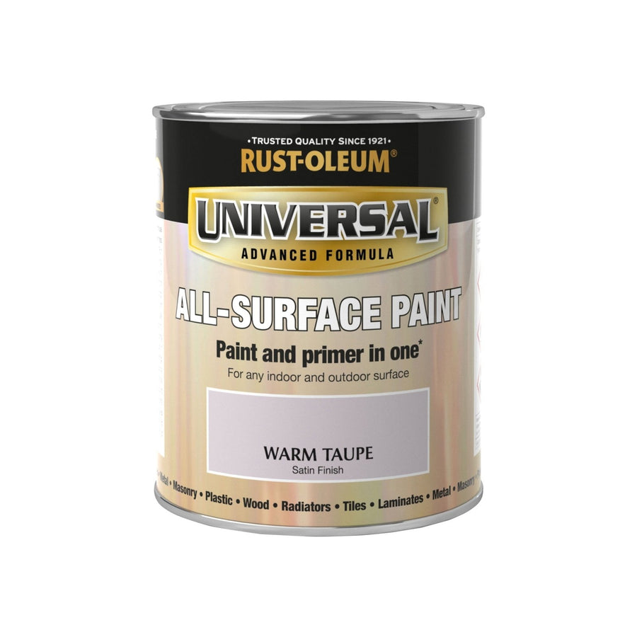 PTUN045-Rust-Oleum-Rust-Oleum Universal All Surface Paint Satin Finish - Warm Taupe - 750ml-Decor Warehouse