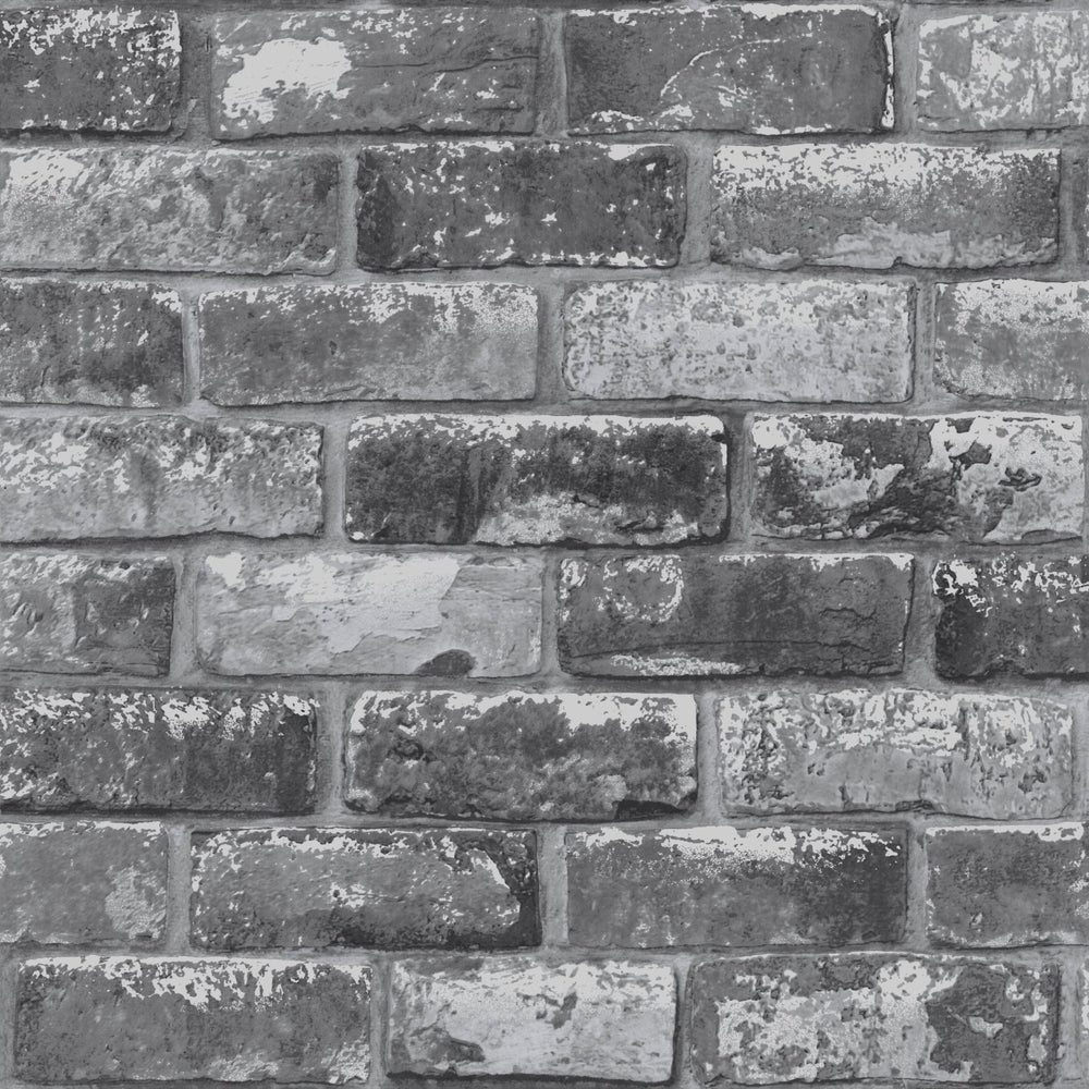 6753-Debona-Rustic Brick Effect Grey Wallpaper-Decor Warehouse