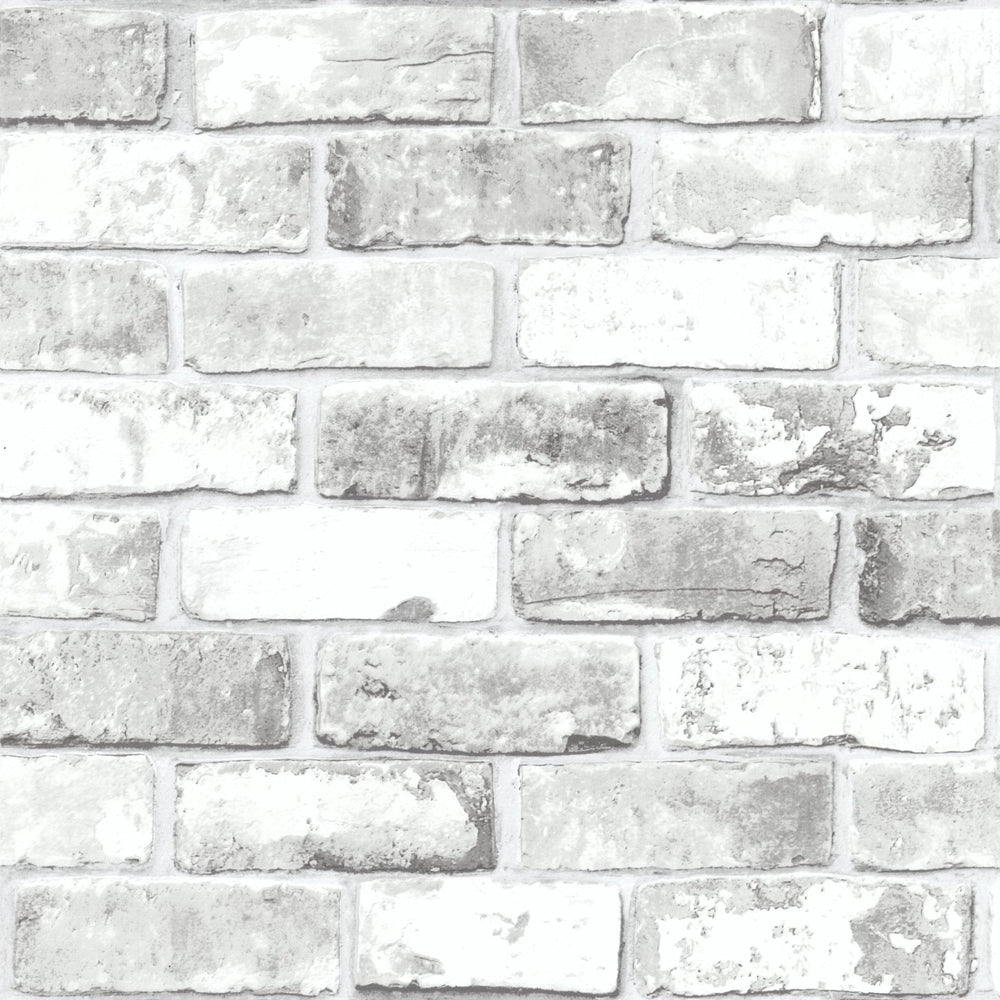 6751-Debona-Rustic Brick Effect White Wallpaper-Decor Warehouse