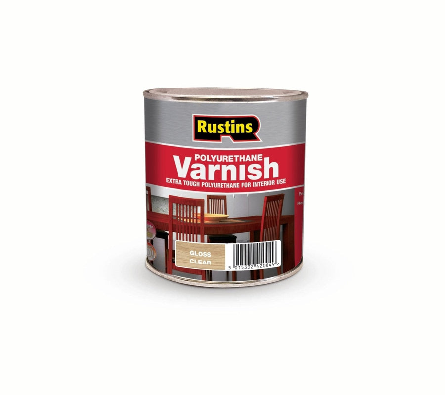 POGC1000-Rustins-Rustins Polyurethane Varnish Gloss - Clear 1L-Decor Warehouse