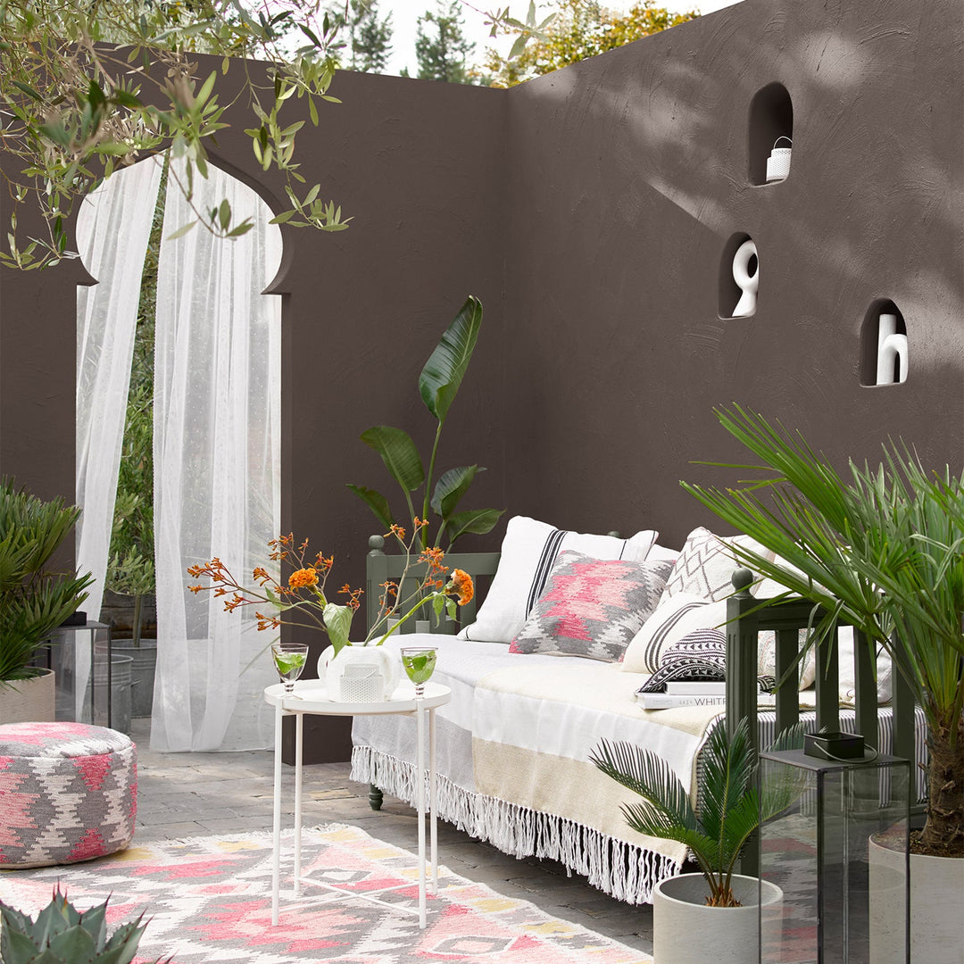 5090685-Sandtex-Sandtex Microseal Smooth Masonry Paint - Bitter Chocolate - 2.5L-Decor Warehouse