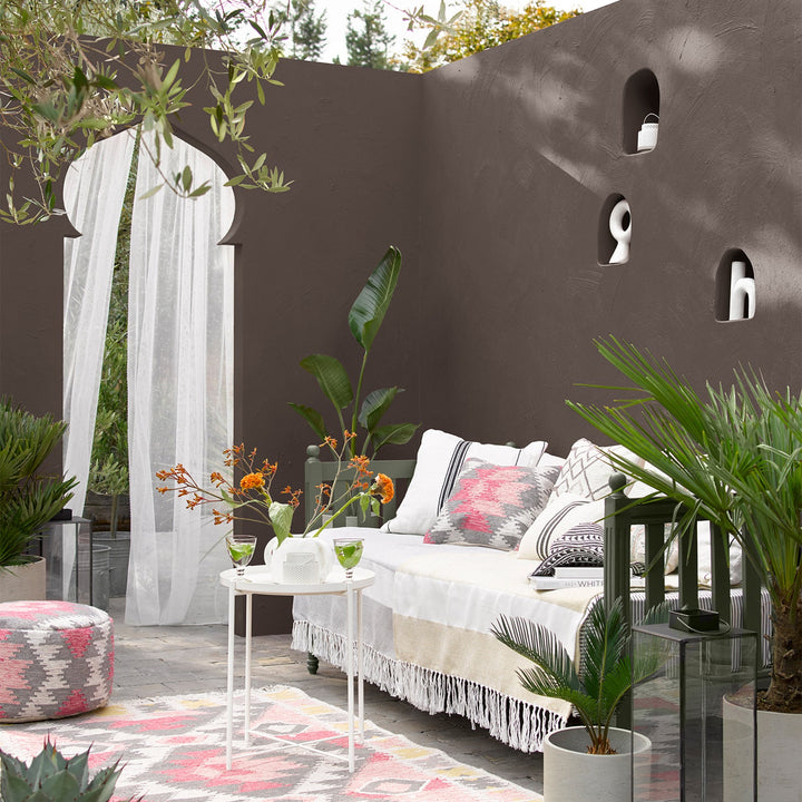 5090685-Sandtex-Sandtex Microseal Smooth Masonry Paint - Bitter Chocolate - 2.5L-Decor Warehouse