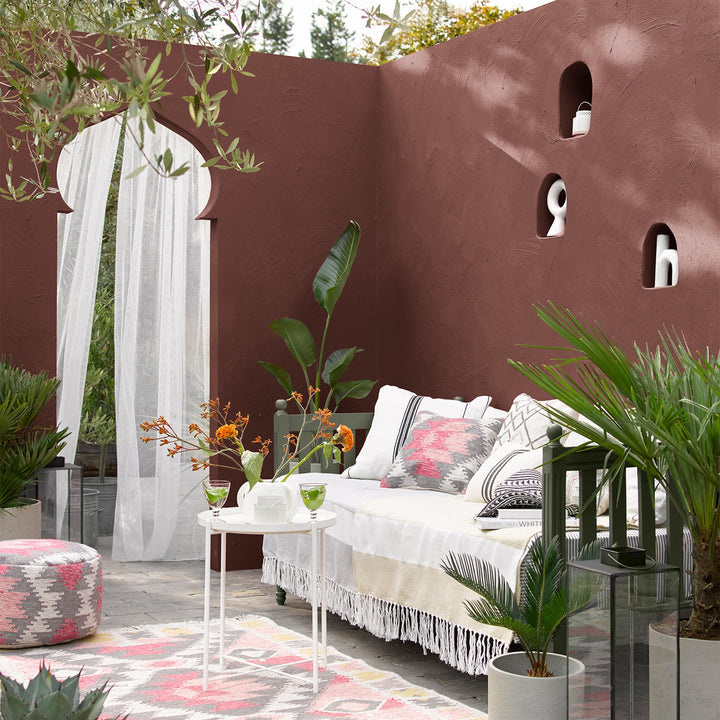 5090636-Sandtex-Sandtex Microseal Smooth Masonry Paint - Brick Red - 2.5L-Decor Warehouse