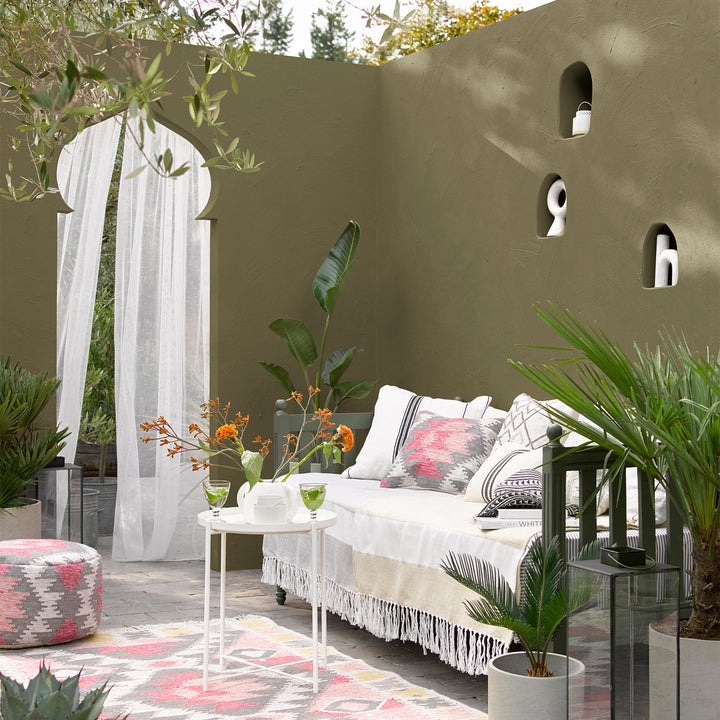 5090132-Sandtex-Sandtex Microseal Smooth Masonry Paint - Olive - 5L-Decor Warehouse