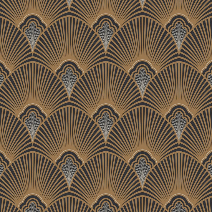 121151-Graham & Brown-Sublime - Art Deco Black & Gold Wallpaper-Decor Warehouse