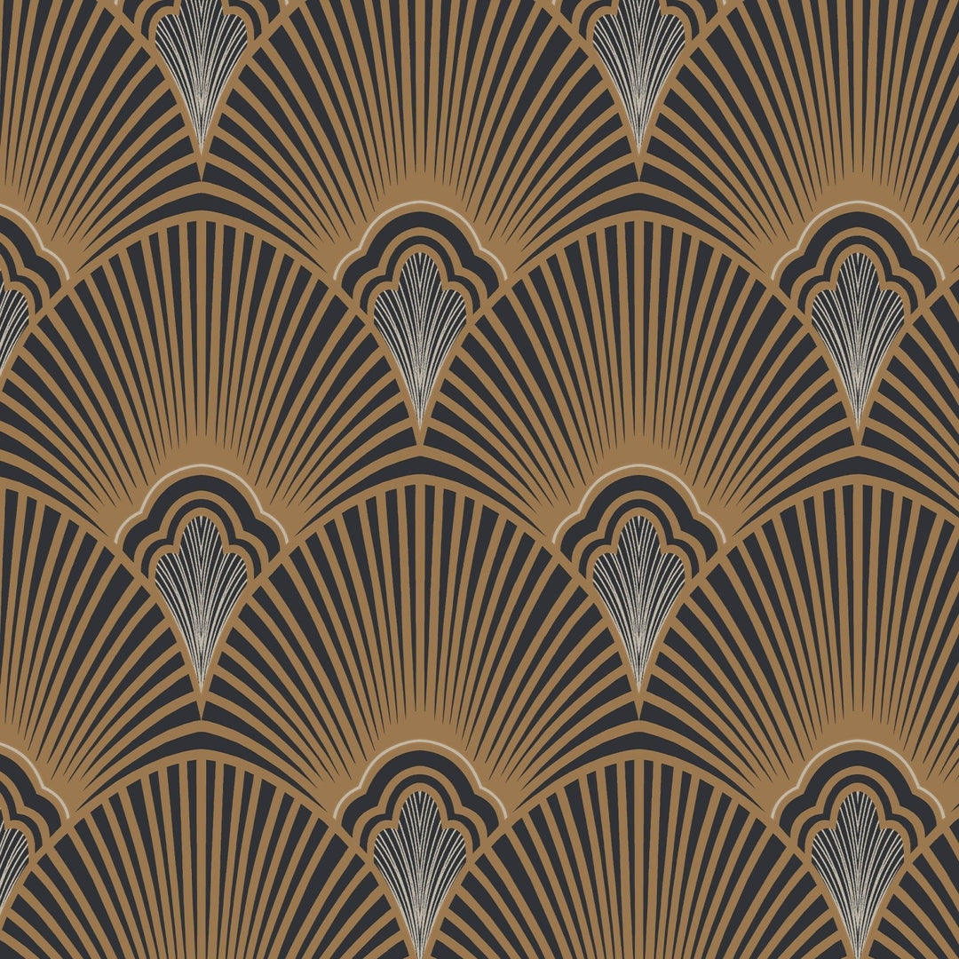 121151-Graham & Brown-Sublime - Art Deco Black & Gold Wallpaper-Decor Warehouse