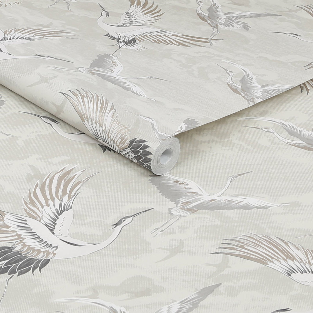 121805-Graham & Brown-Sublime - Kranes Neutral Wallpaper-Decor Warehouse