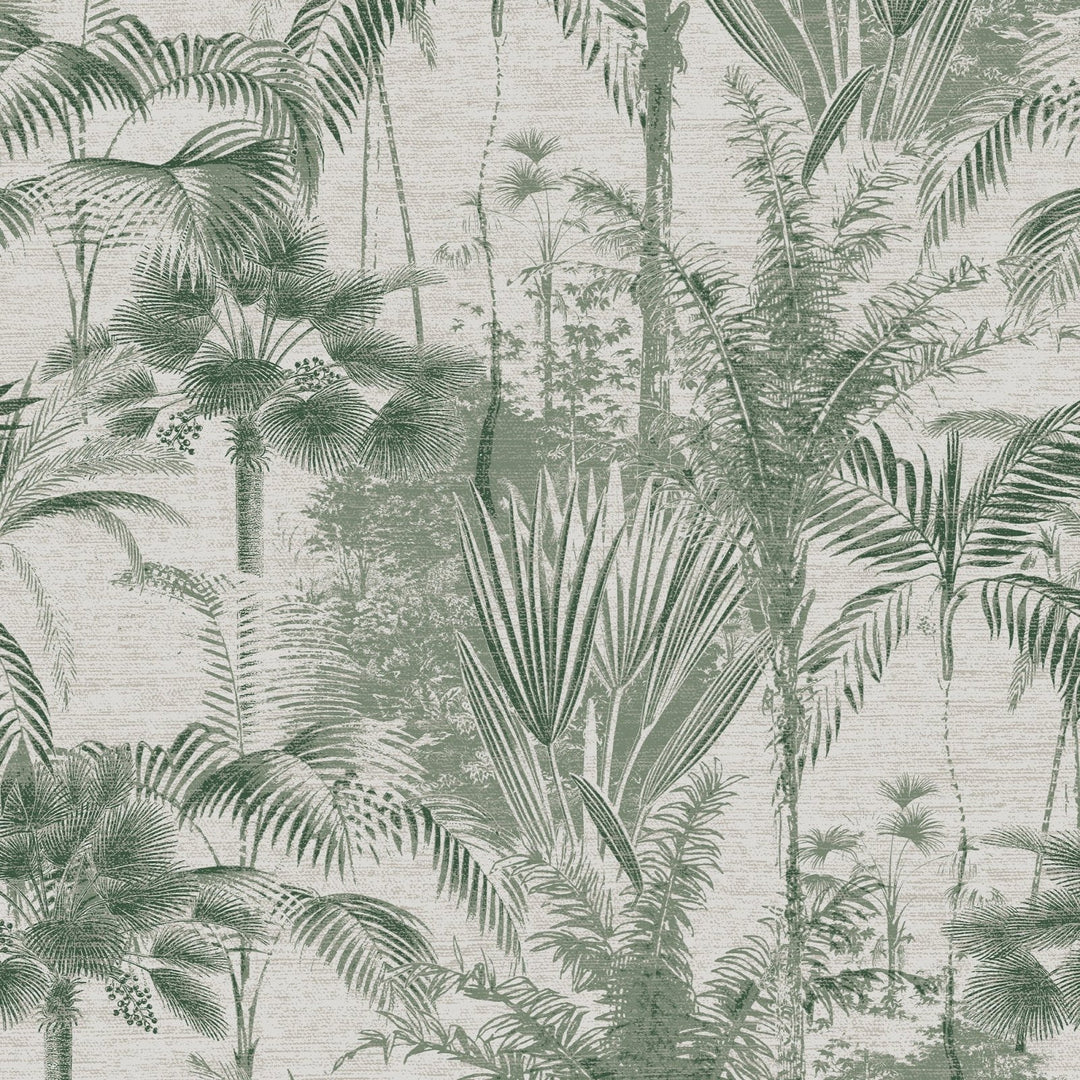 121163-Graham & Brown-Sublime - Jungle Texture Green Wallpaper-Decor Warehouse