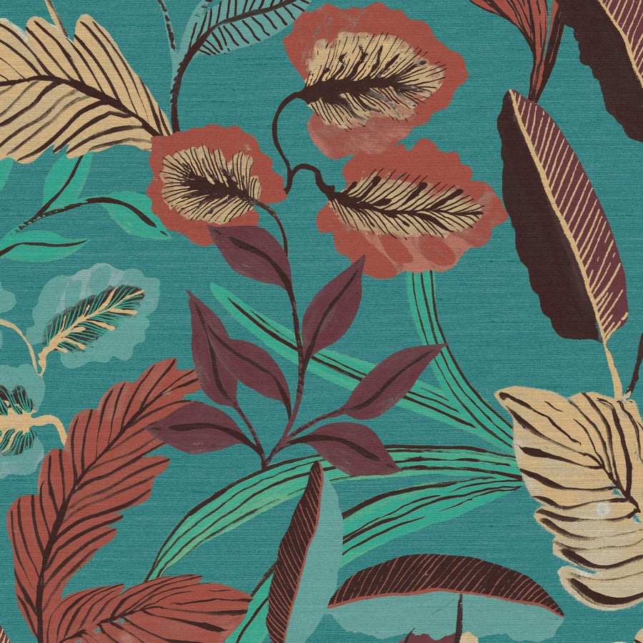 121156-Graham & Brown-Sublime - Paradise Art Blue Wallpaper-Decor Warehouse