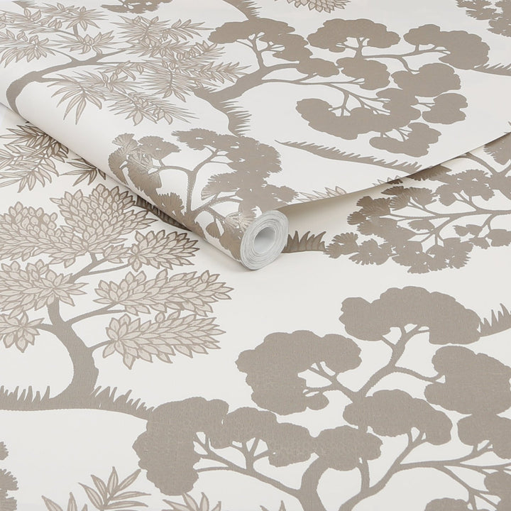 121160-Graham & Brown-Sublime - Trees Natural Gold Wallpaper-Decor Warehouse