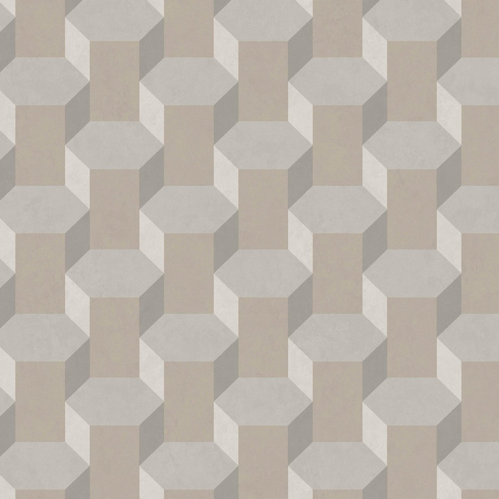 121811-Graham & Brown-Sublime - Vintage Geometrics Neutral Wallpaper-Decor Warehouse