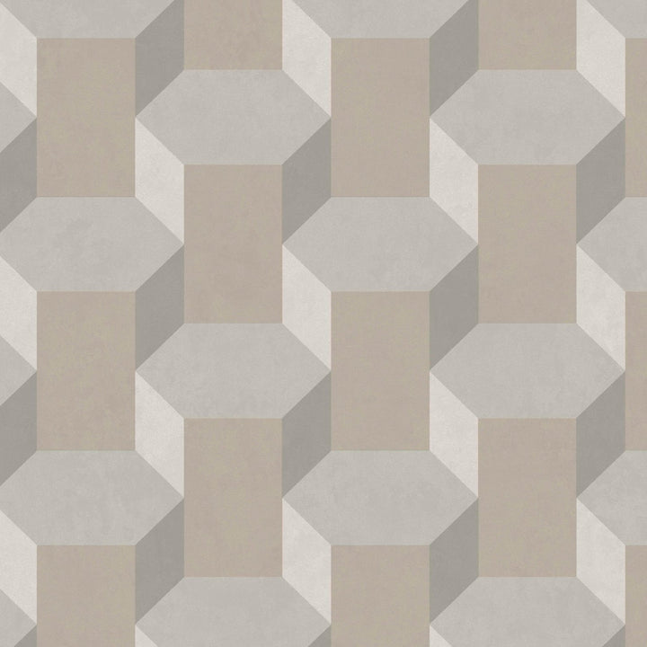 121811-Graham & Brown-Sublime - Vintage Geometrics Neutral Wallpaper-Decor Warehouse