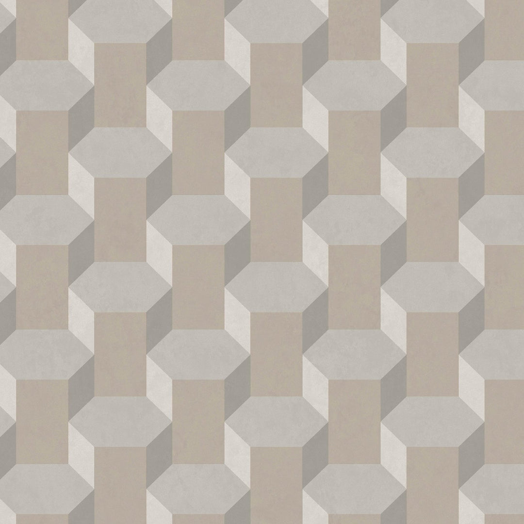 121811-Graham & Brown-Sublime - Vintage Geometrics Neutral Wallpaper-Decor Warehouse