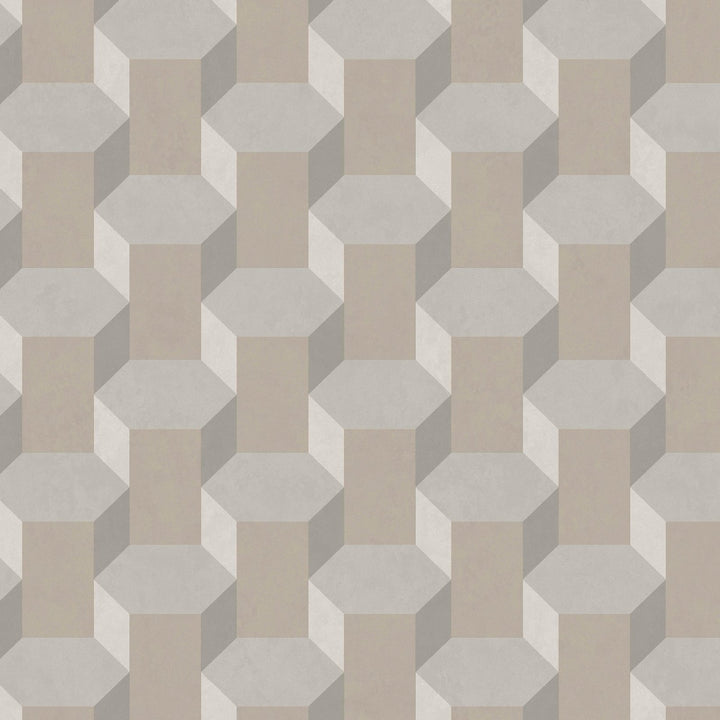 121811-Graham & Brown-Sublime - Vintage Geometrics Neutral Wallpaper-Decor Warehouse