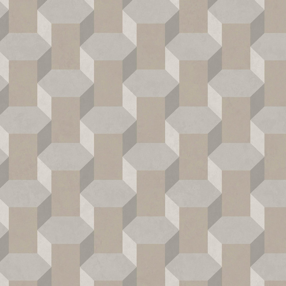 121811-Graham & Brown-Sublime - Vintage Geometrics Neutral Wallpaper-Decor Warehouse
