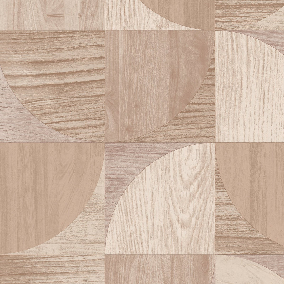 121135-Graham & Brown-Sublime - Wood Round Shapes Wallpaper-Decor Warehouse